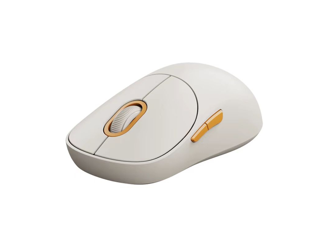 Ratón YIZHOOD Inalámbrico 3 1200DPI Modo Dual 2.4GHz Bluetooth para Computadora Portátil Teclas de Tono Suave Juegos Blanco