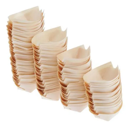 Bote de servicio de madera Slowmoose de 10 piezas