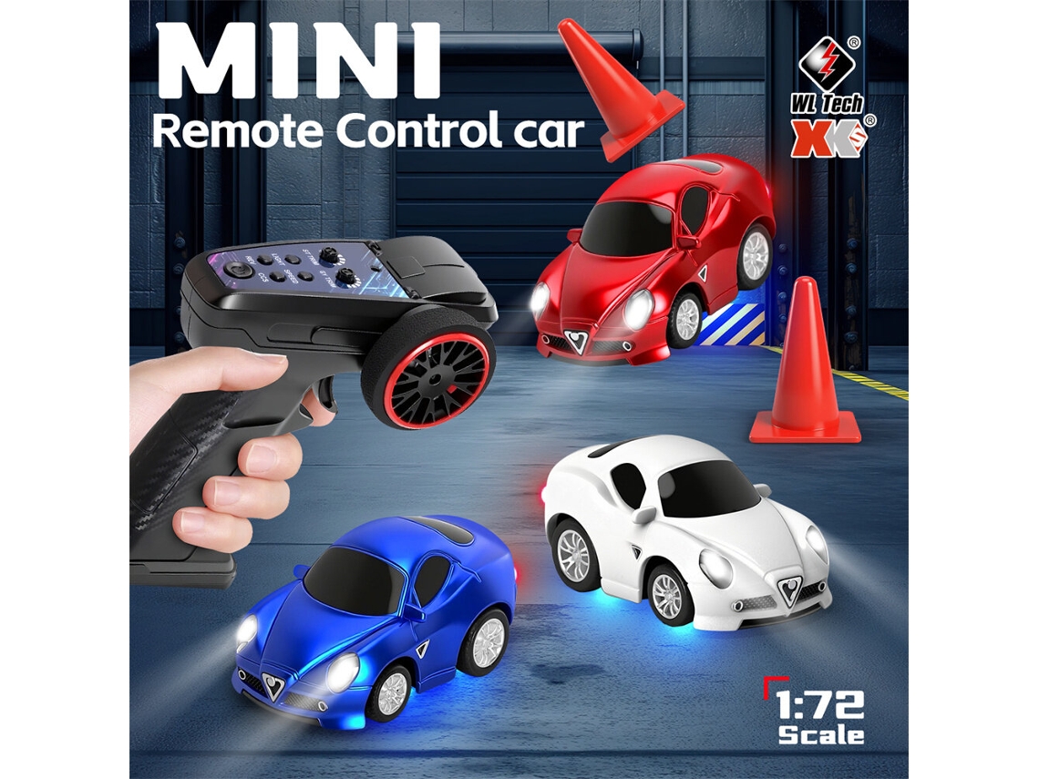 Blancowltoys Q7201 1/72 2.4g Mini Rc Led 3 Vel Escala Real Versión Q Micro Escritorio Juguetes