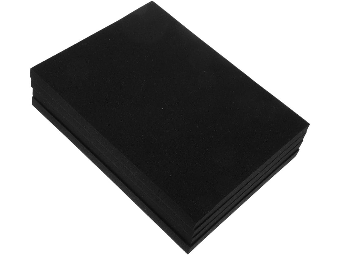 Besportble Láminas De Espuma Poliuretano Negro Alipis Y Embalaje Para