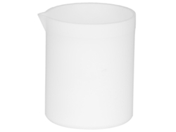 Vaso Medidor De Laboratorio De Ptfe Resistente A Ácidos Y Bases, Blanco, Antiadherente, Con Alta Lubricación (100 Ml)