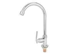 Grifo de agua fría individual de acero inoxidable giratorio para cocina residencial G1/2