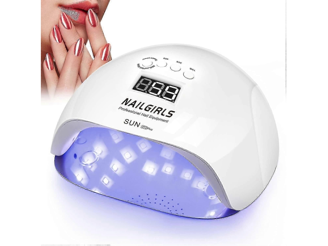 Lámpara LED UV para uñas, lámpara de uñas de 150 W con pantalla LCD, dispositivo secador de esmalte de uñas GOKOCO