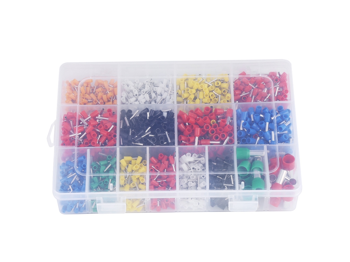 2120 piezas de conectores de cable de cobre aislado para terminales de crimpado 22awg-5awg
