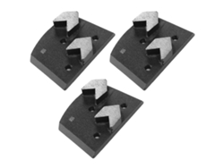 3 Bloques De Lijado De Diamante En Forma De Flecha, 2 Dientes Para Hormigón, Accesorios Para Pulidora