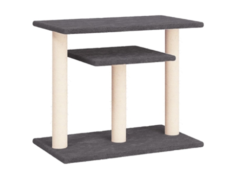 Postes rascadores para gatos con plataformas gris oscuro 62.5cm VIDAXL