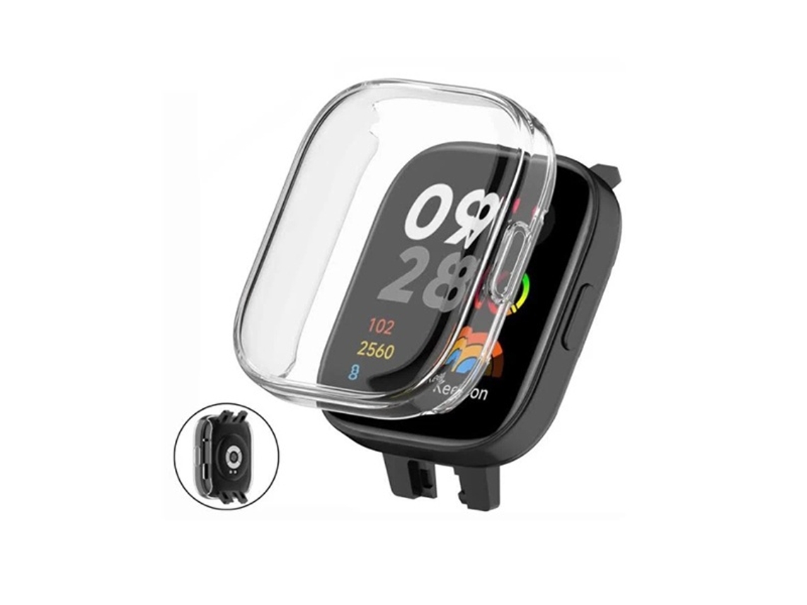 Funda de protección total GIFT4ME para Xiaomi Redmi Watch 5 Active Transparente