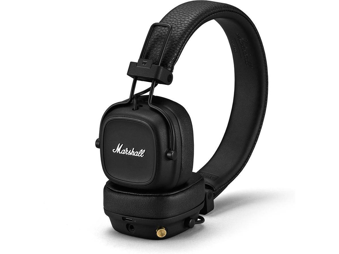 Auriculares Bluetooth MARSHALL Major IV (On Ear - Micrófono - Negro)
