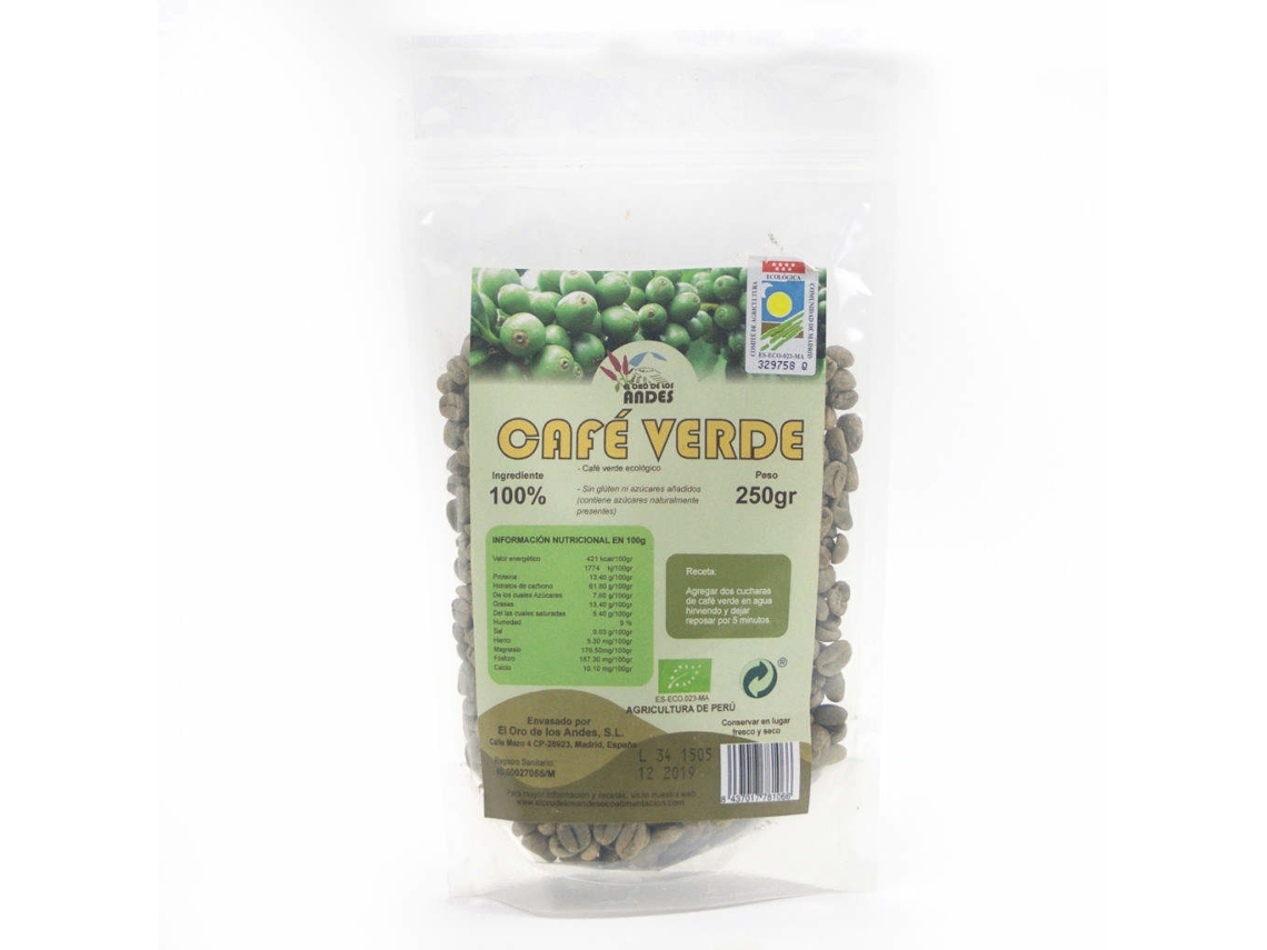Café EL ORO DE LOS ANDES Cafe Verde En Granor (250 g)