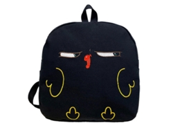 Mochila escolar de lona, elegante y práctica, ideal para la escuela, viajes y actividades al aire libre, color negro.