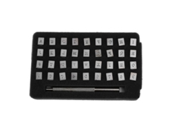 Juego De 36 Punzones Metálicos, Letras De 3 Mm, Para Estampar Cuero, Madera Y Metal.