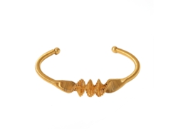 Pulsera Con Nudo Y Puño Abierto, Chapada En Oro De 18 Quilates, Acero Inoxidable Yybl023039