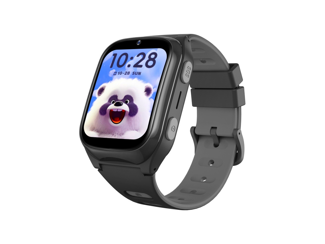 (negro) Reloj Inteligente Con Pantalla Curva Con 4g Para Realizar Llamadas, Videollamadas Y Posicionamiento Gps
