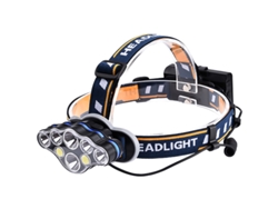Linterna Frontal Led Cob Recargable Por Usb Con 8 Led Y 8 Modos De Iluminación Para Actividades Al Aire Libre.