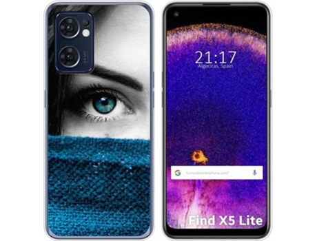 Carcasa Oppo Find X5 Lite 5G TUMUNDOSMARTPHONE Dibujos Ojo Multicolor