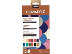 Lote de 12 Pinturas Cerámicas PÉBÉO (12 X 20 ml)