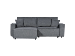 Sofá esquinero BELIANI Karila de Poliéster Gris 250x150x85