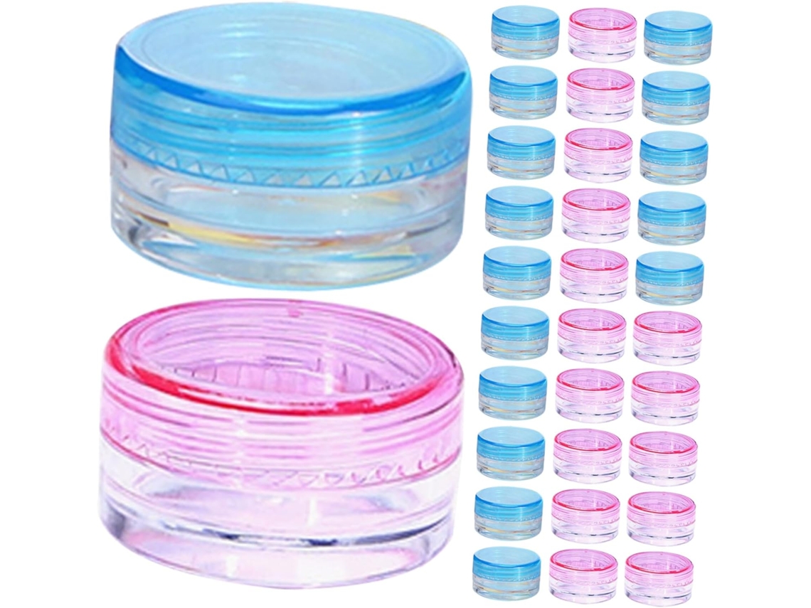 Pots D’échantillons Cosmétiques Vides 5g, Plástico Transparent, Lot 100 Pièces, Recargables Pour