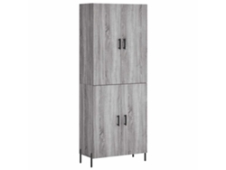 Mueble alto derivado de madera gris Sonoma MAISON EXCLUSIVE (69,5 x 34 x 180 cm)