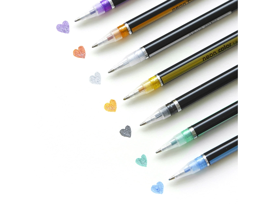 Bolígrafo De Gel Multicolor Arcoíris, Punta De 0,7 Mm, Para Scrapbooking, Dibujo Y Estudiantes - 12/24/36/48 Unidades