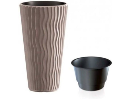 Maceta PROSPERPLAST Sandy Slim (Beis - 39 x 39 x 70.8 cm)