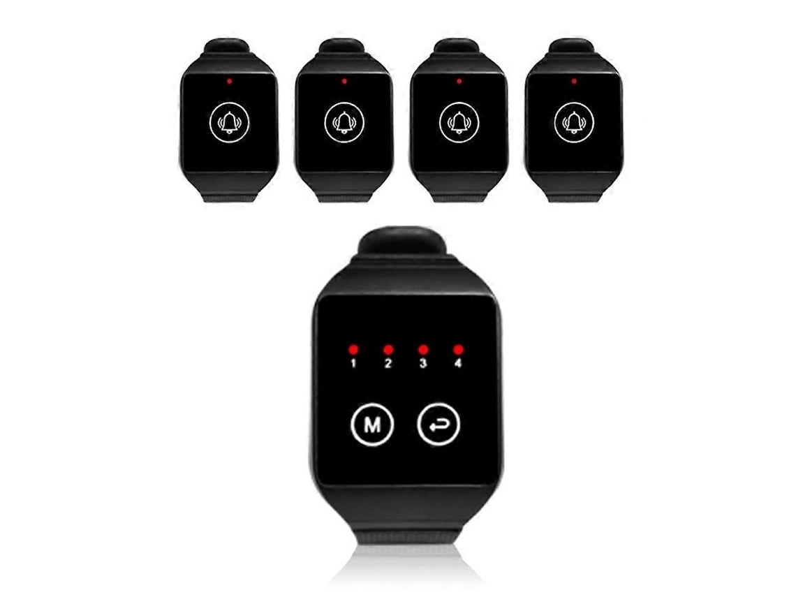 Receptor De Timbre Inalámbrico Para Llamadas De Camareros De 1 A 4 Pulgadas, Ideal Para Restaurantes, Hogares, Clínicas Dentales, Oficinas Y Conferencias Telefónicas. Brilvibera_ozo