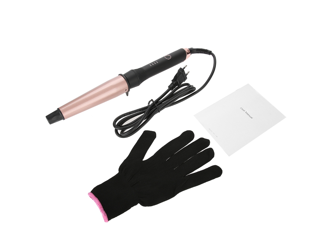 Plancha De Rizado Profesional Con Guante Intercambiable - Herramienta De Peinado De Cerámica Para Rizar El Cabello