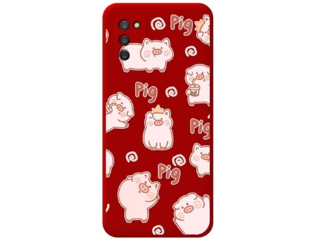 Carcasa Samsung Galaxy A03s TUMUNDOSMARTPHONE Cerdos Rojo