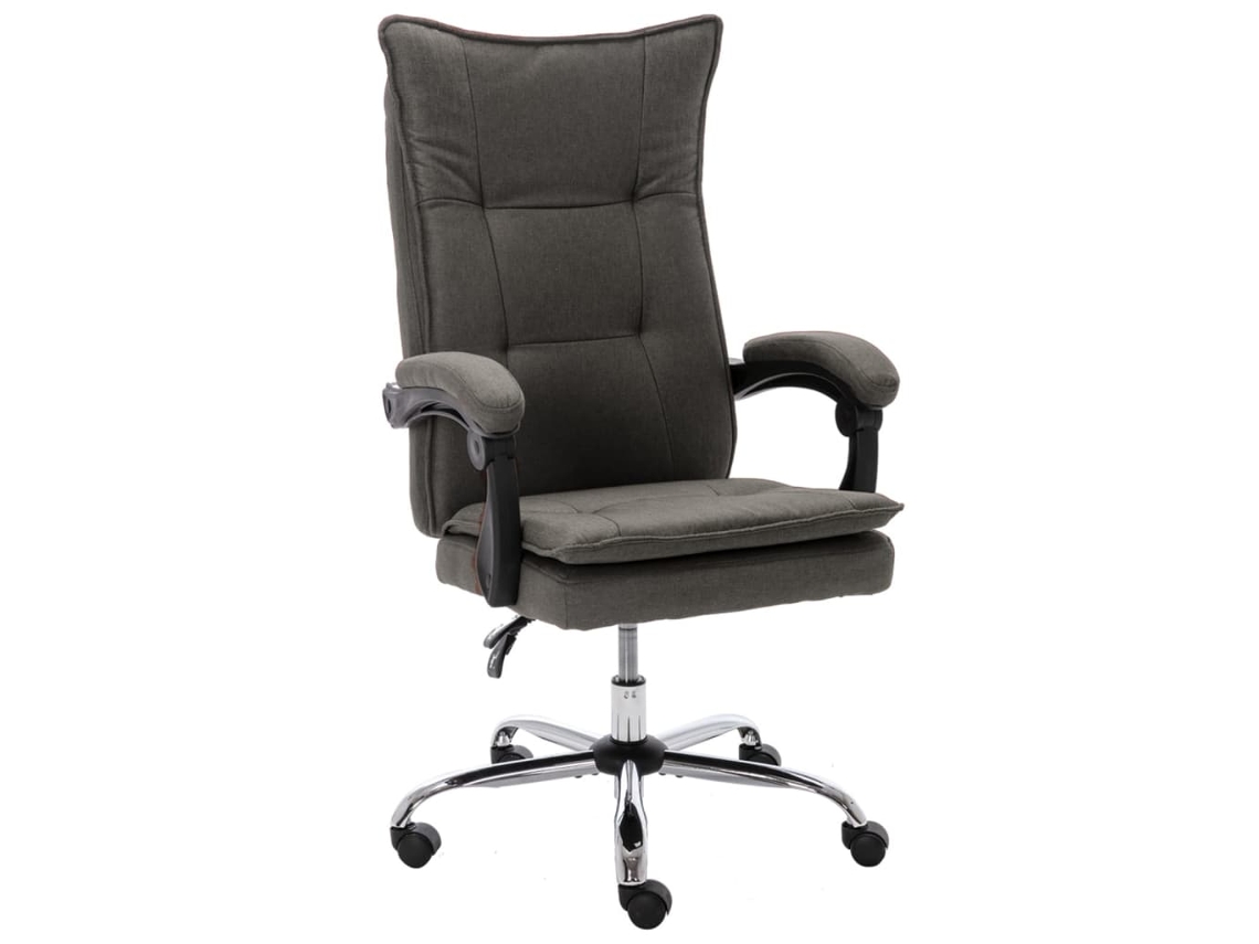 Silla de Oficina Ajustable en Altura Tela Gris M33766