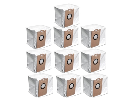 Pacote com 10 sacos de pó para aspirador de pó robô proscenic m7 pro m8 pro
