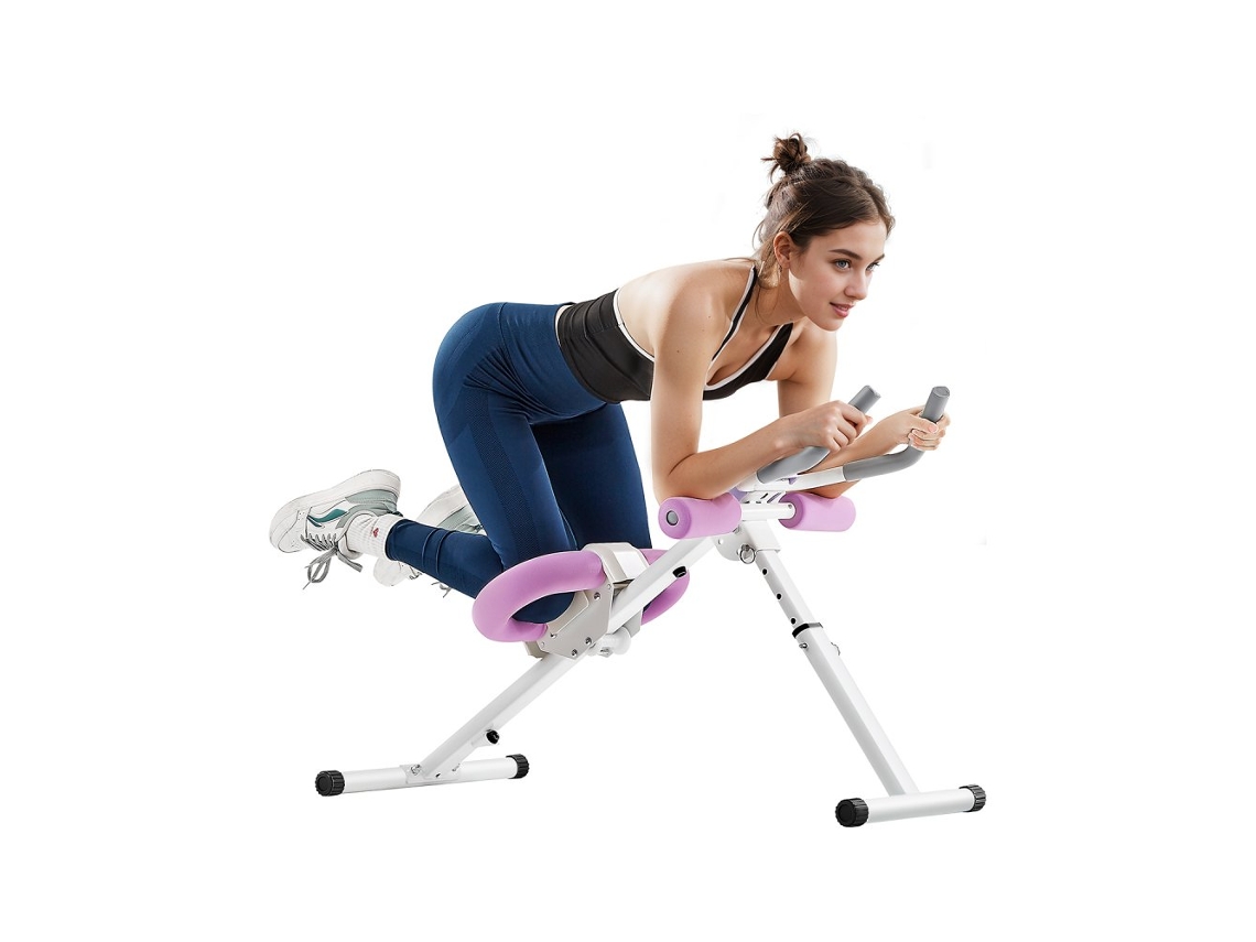 Equipo abdominal con marco plegable, ajuste de intensidad y soporte lumbar Tekmaquinas