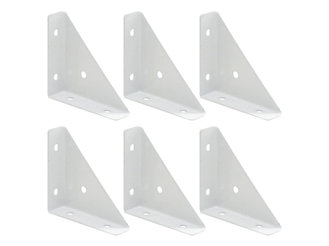 Soporte 6 Escuadras Esquina Muebles Metal Angular Grande