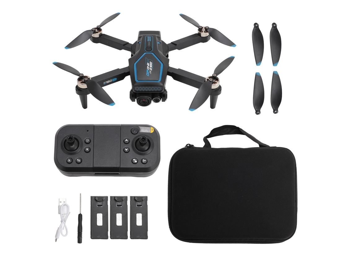 Drone Rc Profesional 8k Hd Cámara Avoidance Óptica Motor Brushless 3 Baterías