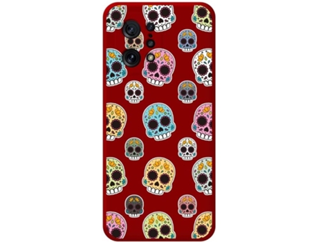 Carcasa para Oppo Find X5 5G TUMUNDOSMARTPHONE Silicona Líquida Dibujos Rojo