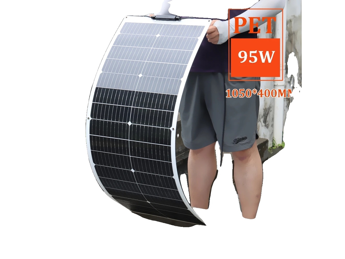 Panel solar flexible de alta eficiencia, PET flexible de 95 W OEM