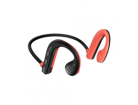Auriculares Bluetooth Bone Conduction 5.2 Estéreo resistente al agua a prueba de sudor Inalámbrico W10 Negro Naranja