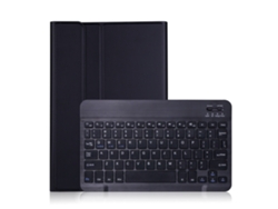Funda con teclado Bluetooth Fwinl para Oppo OnePlus Pad Go 11.35, funda magnética de cuero, color negro portugués