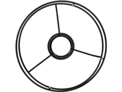 Marco De Pantalla De Lámpara Pequeño Redondo De Hierro Negro De 4 Cm, Soporte Para Lámpara Diy, Resistente.