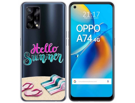 Carcasa Oppo A74 4G TUMUNDOSMARTPHONE Dibujos Transparente Multicolor