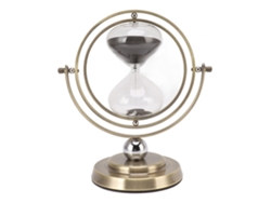-reloj De Arena De Metal Bronce Con Arena Negra 60min, Moderno Y Preciso, Decoración Hogar