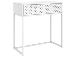 Maison Exclusive - Mesa Consola De Acero Blanca 72x35x75 Cm