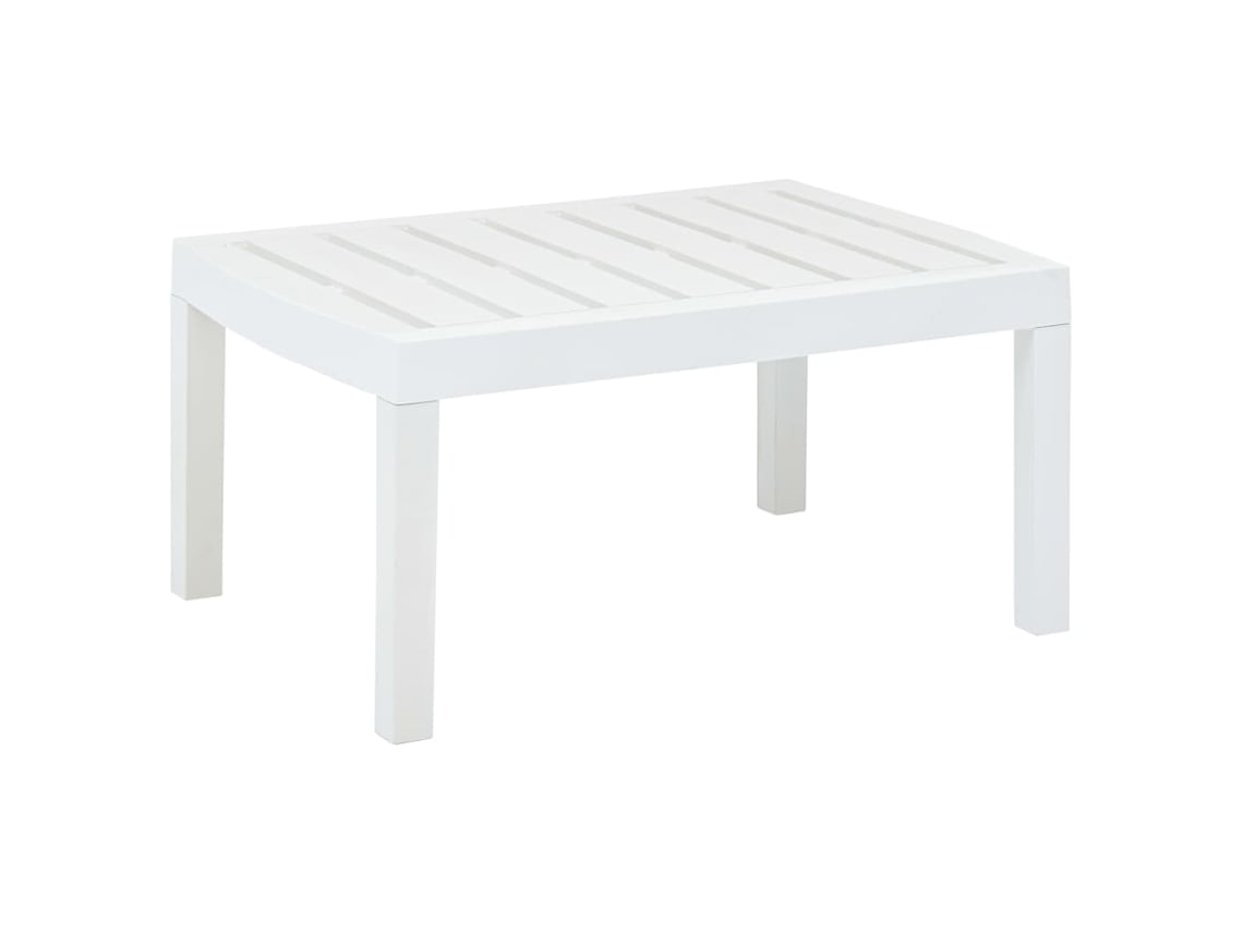Mesa de jardín de plástico blanco de 78 x 55 x 38 cm, DKD HOME DECOR
