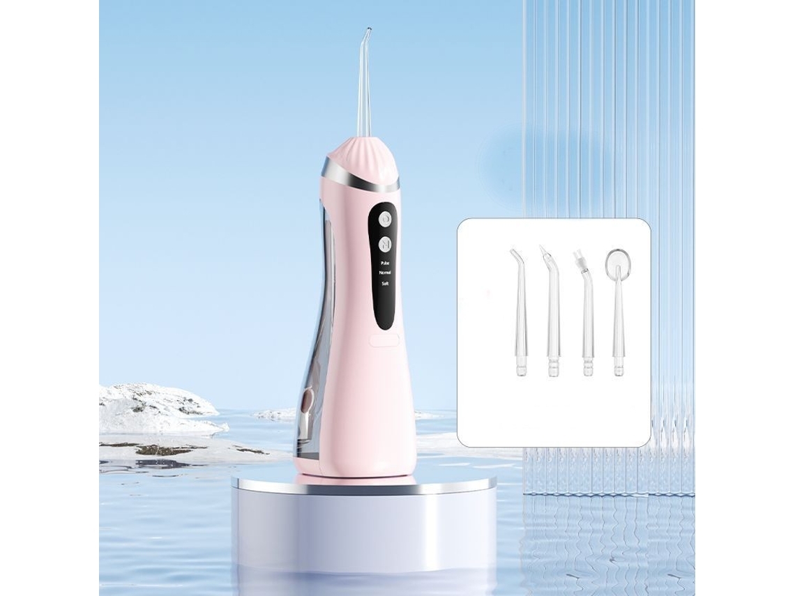 Irrigador bucal Hilo dental Raspador bucal especializado en ortodoncia portátil-Rosa DIGITALLAB