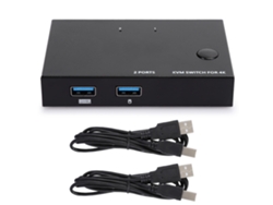 Conmutador KVM HDMI USB 2 entradas 1 salida para compartir ratón y teclado KVM201