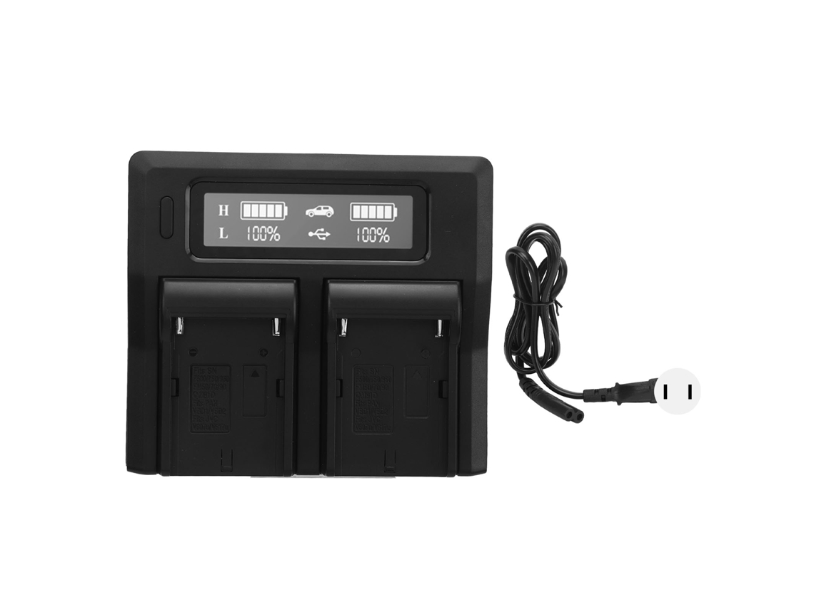 Cargador Dual De Baterías Para Cámara Usb, Cargador De Baterías Para Series Nf F550 F970 F990 F750, 100‑240v, Plug Us