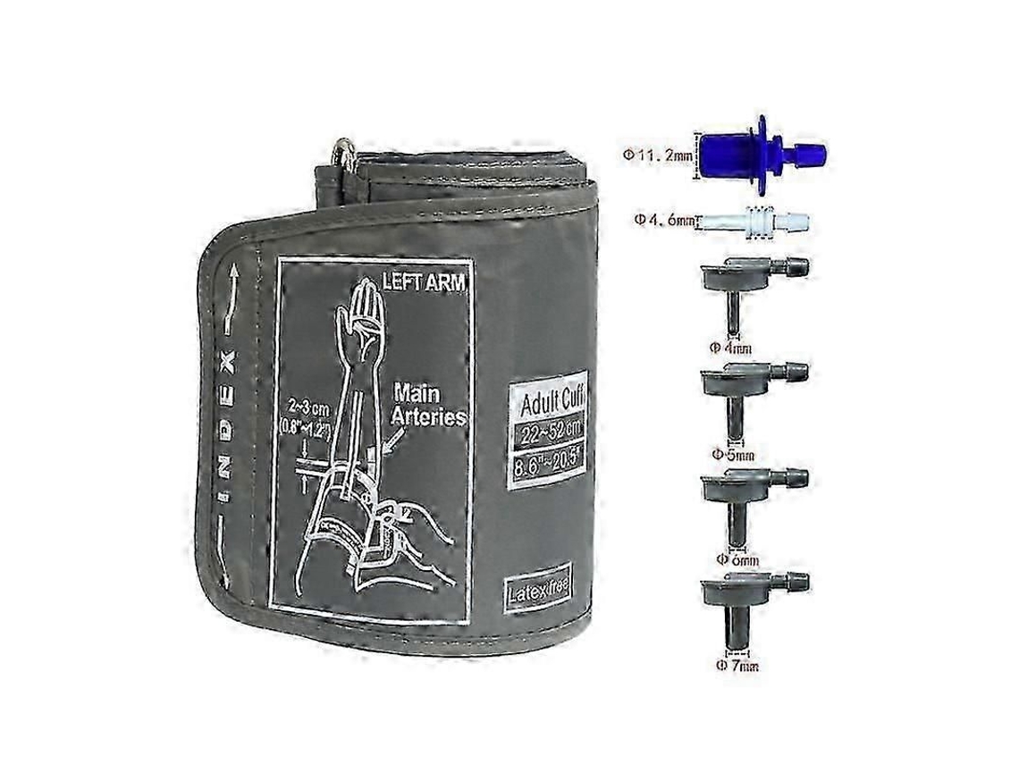 Brazalete de presión arterial XL para monitor Omron, brazo de repuesto de 22 a 52 cm, acero grande, Happy H_l GOKOCO (9'' 20.5'')