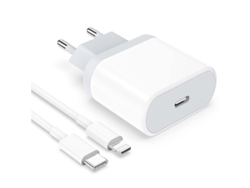 Adaptador De Enchufe Europeo Linjou Para Iphone 14/14 Pro/14 Pro Max, Cargador Usb C Con Cable De Viaje.