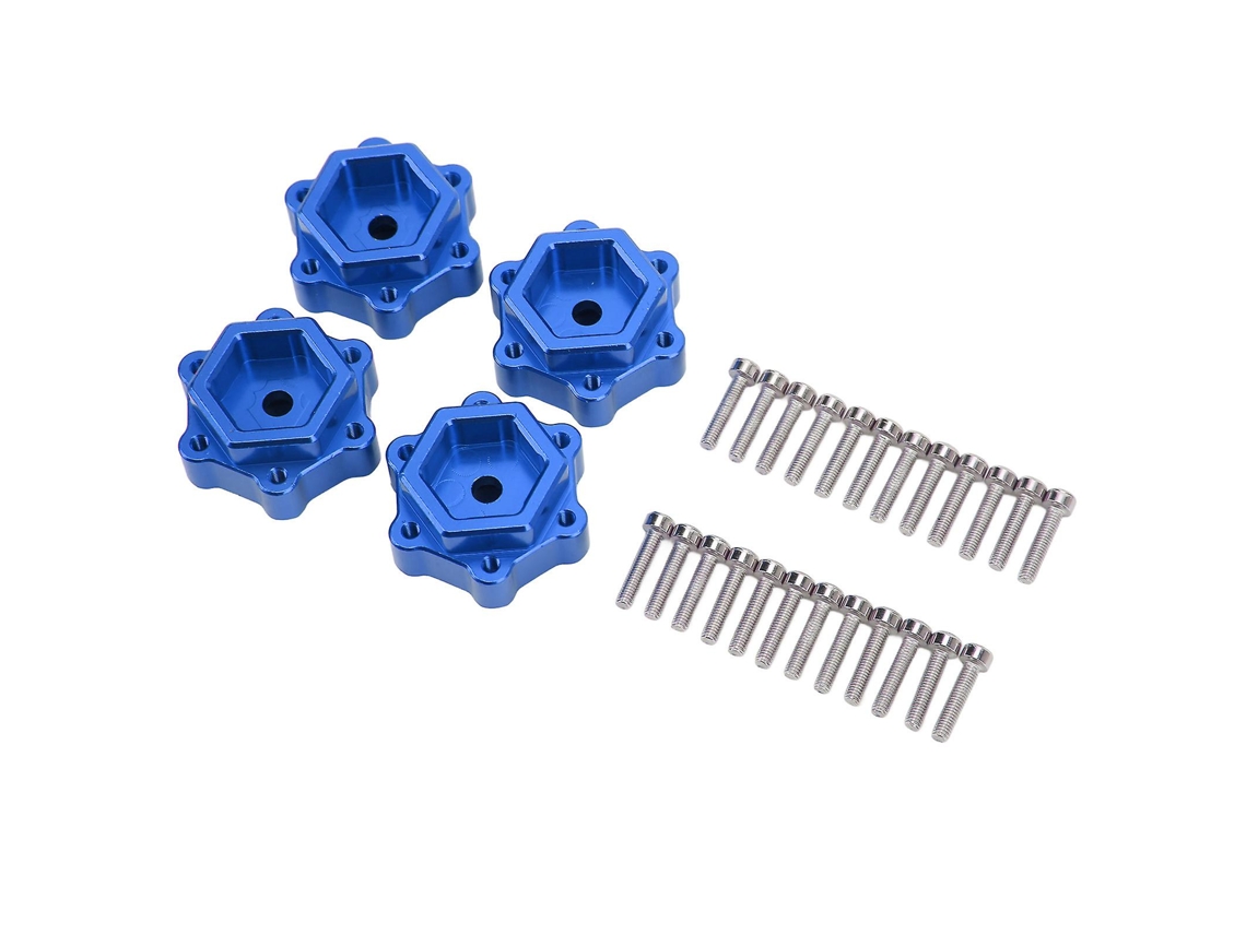 Pares de adaptadores hexagonales de rueda RC de 5 mm para Losi LMT 1/8 Monster Truck Azulvayotoy