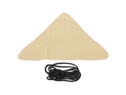 Capa de tecido substituível para cadeira dobrável de exterior, cadeira de campismo, praia, jardim, cor cáqui com corda.