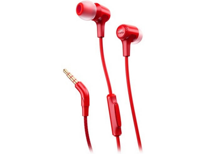 Auriculares con Cable JBL E15 (In Ear - Micrófono - Rojo)